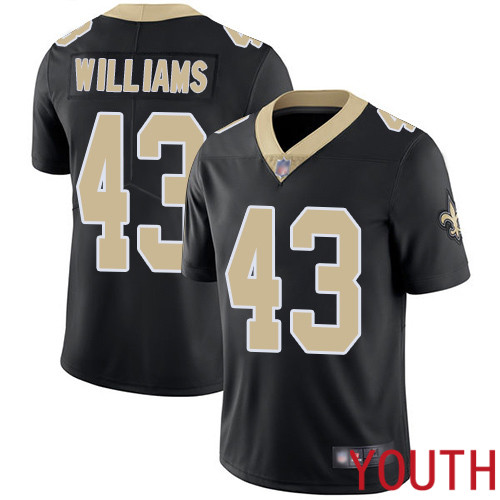 New Orleans Saints Limited Black Youth Marcus Williams Home Jersey NFL Football 43 Vapor Untouchable Jersey